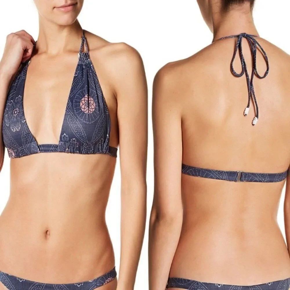 Revolve Tavik Yokota floral triangle bikini top M